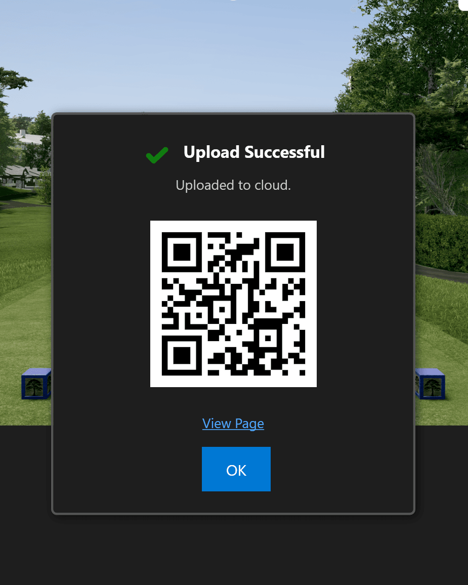 ShotReceipt QR code popup for instant mobile sharing